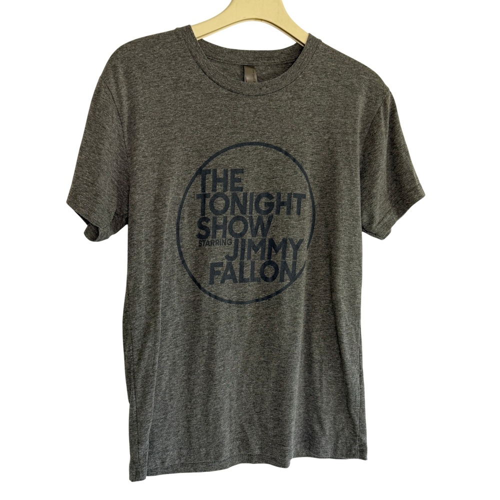 The Tonight Show Starring Jimmy Fallon Gray Graphic T-Shirt Mens S Next Level